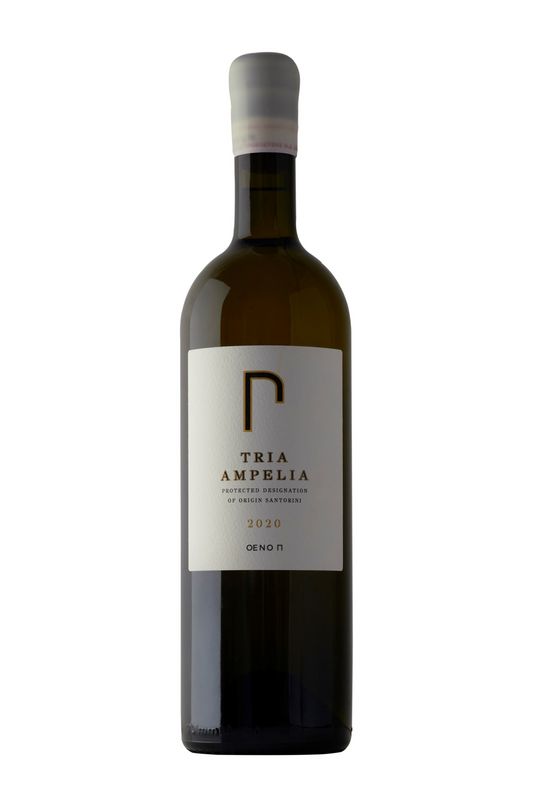 Oeno P Tria Ampelia 2022 Assyrtiko (Three single vineyards) 750ml RP 97
